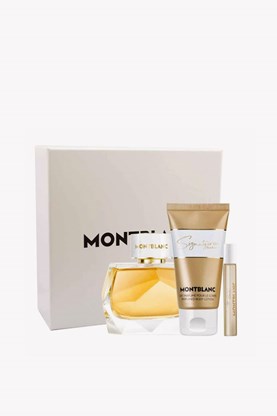 Show details for MONT BLANC SIGNATURE ABSOLUE FOR WOMEN EAU DE PARFUM 90ML+MINI+B/L SET Picture of MONT BLANC SIGNATURE ABSOLUE FOR WOMEN EAU DE PARFUM 90ML+MINI+B/L SET