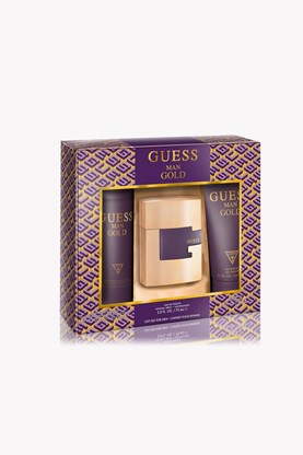 Show details for GUESS GOLD M EDT 100ML + S/G +DEO SPRAY SET Picture of GUESS GOLD M EDT 100ML + S/G +DEO SPRAY SET